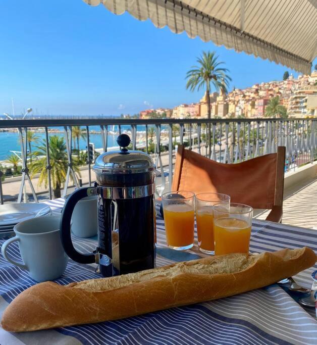 Le Garavan-Vue Mer-Plage-Clim-Terrasse Menton Eksteriør bilde