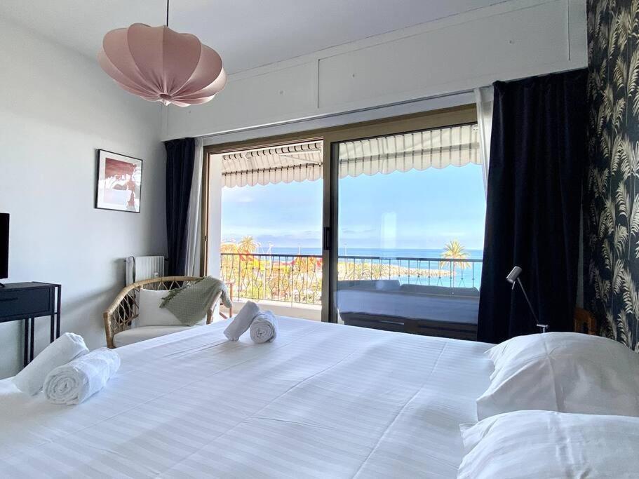 Le Garavan-Vue Mer-Plage-Clim-Terrasse Menton Eksteriør bilde