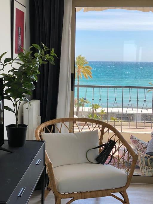 Le Garavan-Vue Mer-Plage-Clim-Terrasse Menton Eksteriør bilde