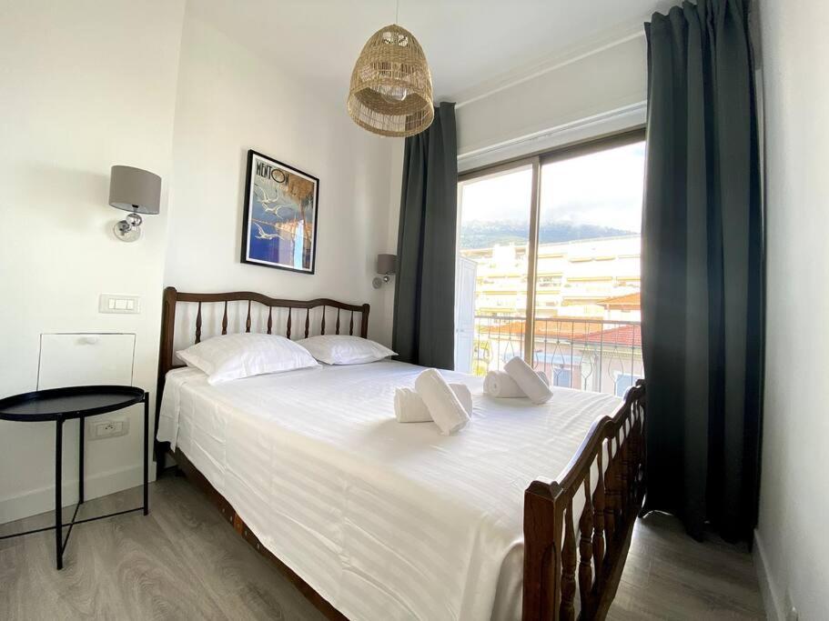 Le Garavan-Vue Mer-Plage-Clim-Terrasse Menton Eksteriør bilde
